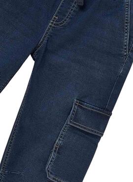 Hose Mayoral Soft Denim Jogger in dunklem Blau für Jungen