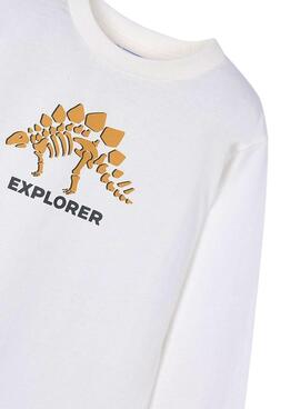 Trainingsanzug Mayoral T-Shirt Explorer weiß für Jungen