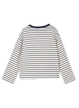 T-Shirt Mayoral gestreifte Marine für Mädchen