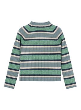Mayoral Halbhohe Strickpullover in Grün für Mädchen.