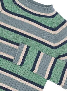 Mayoral Halbhohe Strickpullover in Grün für Mädchen.