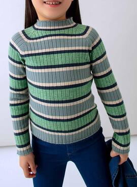 Mayoral Halbhohe Strickpullover in Grün für Mädchen.