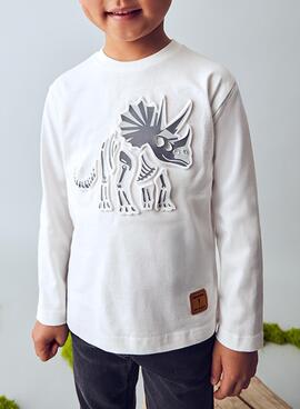 T-Shirt Mayoral mit reliefartigem Dinosaurier für Jungen