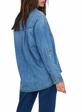 Bluse Only Yasmin leichter Denim für Damen