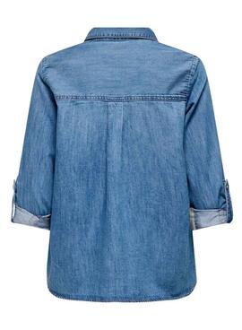 Bluse Only Yasmin leichter Denim für Damen