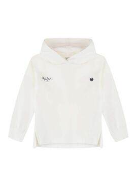 Sweatshirt Pepe Jeans Anne in Weiß für Mädchen.