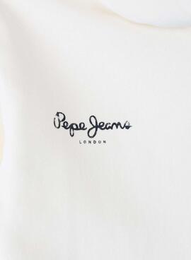 Sweatshirt Pepe Jeans Anne in Weiß für Mädchen.