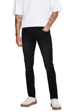 Jeans Only and Sons Loom schwarz für Herren.