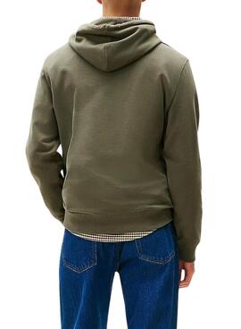 Sweatshirt Tommy Jeans Flag grün für Männer
