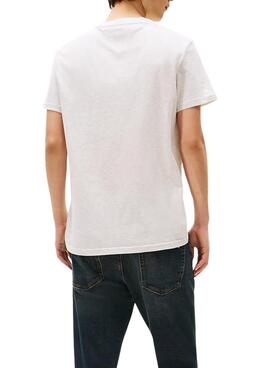 T-Shirt Tommy Jeans Font Play Grau für Herren