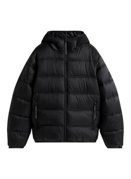 Jacke Tommy Jeans Hooded Logo Schwarze für Herren