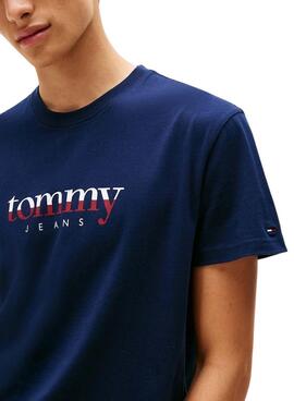 T-Shirt Tommy Jeans DNA in Marineblau für Herren