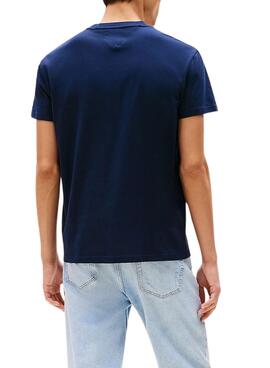 T-Shirt Tommy Jeans DNA in Marineblau für Herren
