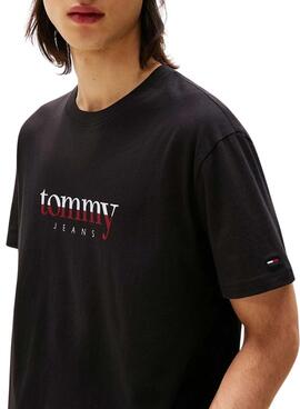 T-Shirt Tommy Jeans DNA Schwarz für Herren