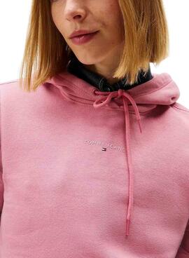 Tommy Jeans Linear Hoodie Pink für Frauen