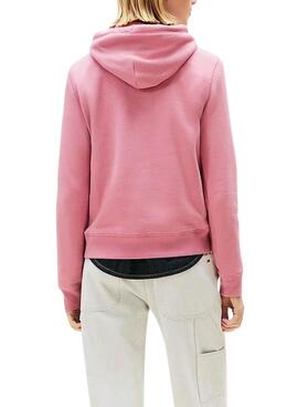 Tommy Jeans Linear Hoodie Pink für Frauen