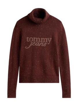 Tommy Jeans Rollkragenpullover in Braun für Damen.