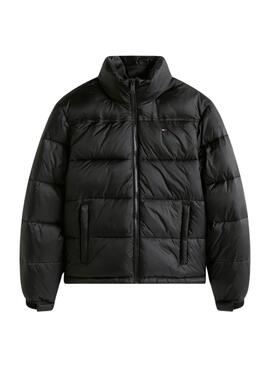 Gepolsterte Jacke Tommy Jeans Hidden Hood schwarz für Damen