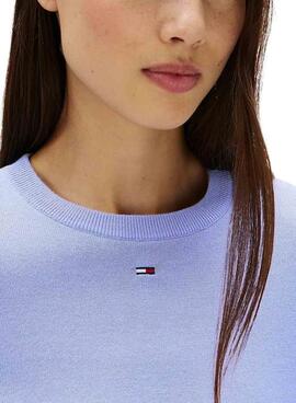 Tommy Jeans Essential Crew Jersey blau für Damen