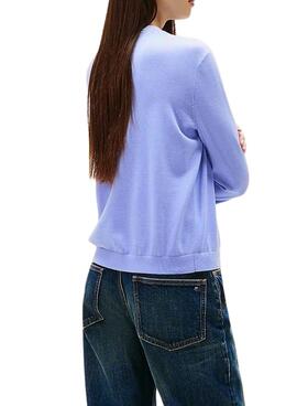 Tommy Jeans Essential Crew Jersey blau für Damen