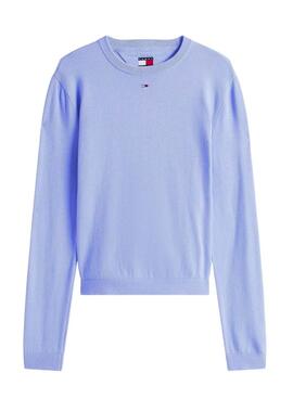 Tommy Jeans Essential Crew Jersey blau für Damen