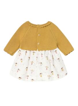 Kleid Mayoral Strickmuster für Baby