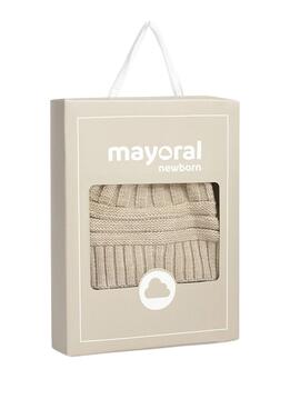 Set Mayoral Mütze und Fäustlinge in Beige für Babys