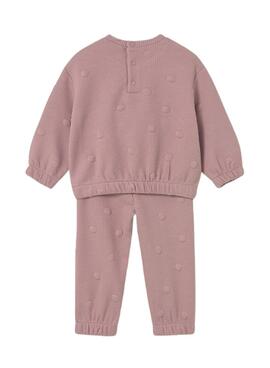 Jogginganzug Mayoral gepolstert in Rosa für Babys.