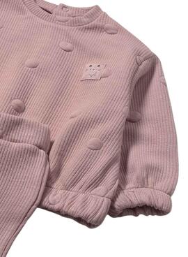 Jogginganzug Mayoral gepolstert in Rosa für Babys.