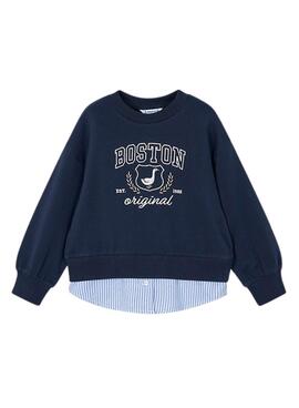 Sweatshirt von Mayoral in Marineblau für Mädchen