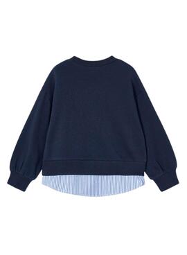 Sweatshirt von Mayoral in Marineblau für Mädchen