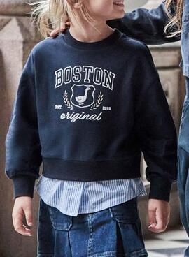 Sweatshirt von Mayoral in Marineblau für Mädchen
