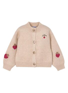 Mayoral Strickjacke Fantasie Beige für Mädchen