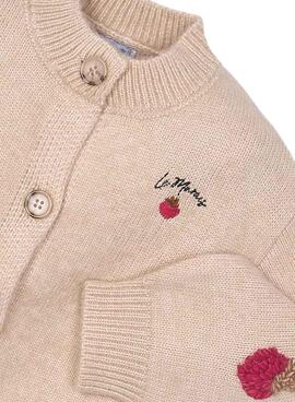 Mayoral Strickjacke Fantasie Beige für Mädchen