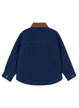 Overshirt Mayoral dunkle Denim für Mädchen und Jungen.