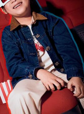 Overshirt Mayoral dunkle Denim für Mädchen und Jungen.