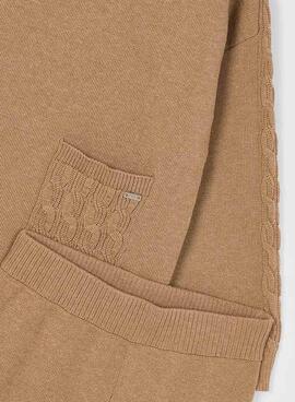 Hose und Pullover in Kamel für Mädchen von Mayoral