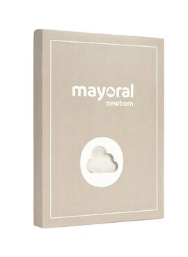 Brauner Mayoral-Overall-Set für Neugeborene.