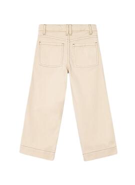 Hose Mayoral in beige aus Baumwollsatin für Mädchen