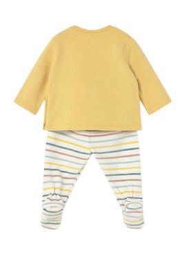 Set Mayoral aus Leggings und Sweatshirt für Neugeborene.
