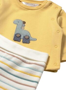 Set Mayoral aus Leggings und Sweatshirt für Neugeborene.