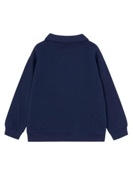 Sweatshirt Mayoral Polohals marino für Jungen