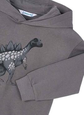 Sweatshirt Mayoral Print Relief Grau für Jungen