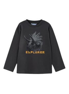 T-shirt Mayoral Explorer grau für Jungen