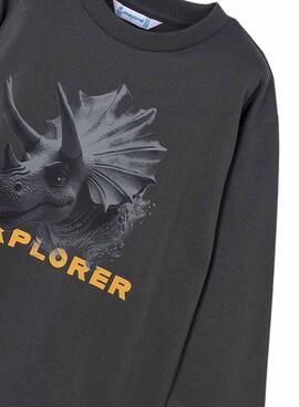 T-shirt Mayoral Explorer grau für Jungen
