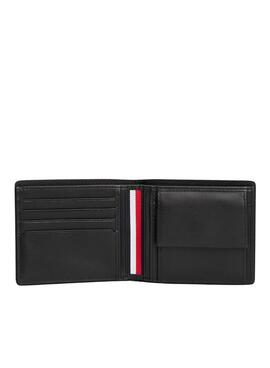 Tommy Hilfiger Geldbörse aus faltbarem Leder Corporate mit schwarzer Münztasche für Herren