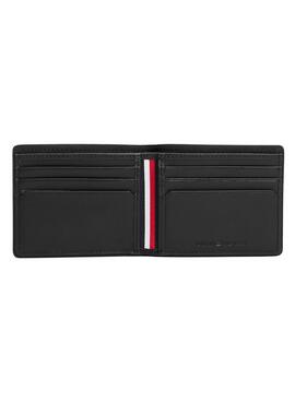 Brieftasche Tommy Hilfiger aus schwarzem Corporate-Leder für Herren