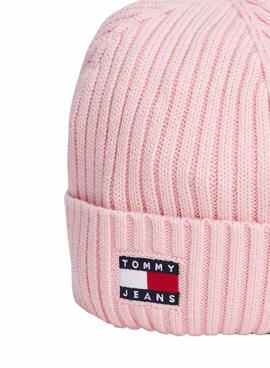 Hut Tommy Jeans Heritage ausgestattet mit rosa Logo für Frauen