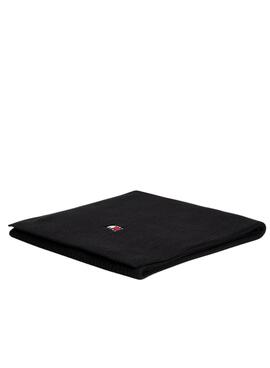 Schwarzer Tommy Jeans Heritage Strickschal für Herren.
