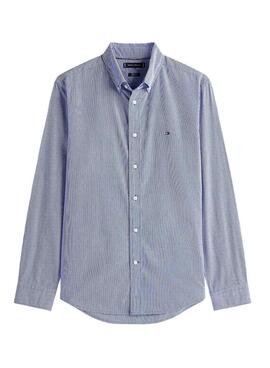 Hemd von Tommy Hilfiger mit blauem karierten Muster für Herren.